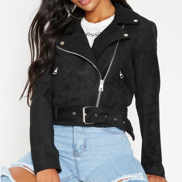Zara Jackets & Blazers - Zara TRF Suede Biker Jacket